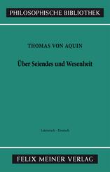 &Uuml;ber Seiendes und Wesenheit. De ente et essentia