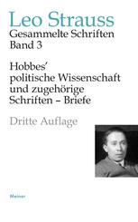 Hobbes' politische Wissenschaft und zugeh&ouml;rige Schriften - Briefe