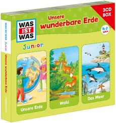WAS IST WAS Junior 3-CD H&ouml;rspielbox: Unsere wunderbare Erde,Audio-CD