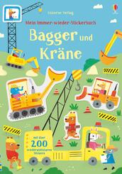 Mein Immer-wieder-Stickerbuch: Bagger und Kr&auml;ne