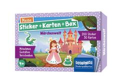 Meine Sticker + Karten + Box - M&auml;rchenwelt, m. 1 Beilage