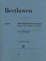 Ludwig van Beethoven - F&uuml;nf leichte Klaviersonaten