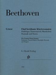 Ludwig van Beethoven - F&uuml;nf ber&uuml;hmte Klaviersonaten