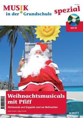 Weihnachtsmusicals mit Pfiff, m. Audio-CD