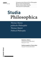 Thomas Manns politische Philosophie / Thomas Mann's Political Philosophy