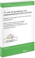 17. und 18. Symposium zum Lebensmittelrecht 2023 und 2024