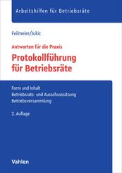 Protokollf&uuml;hrung f&uuml;r Betriebsr&auml;te