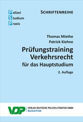 Pr&uuml;fungstraining Verkehrsrecht f&uuml;r das Hauptstudium