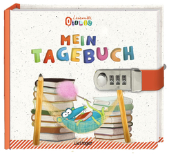 Tagebuch für Kinder mit Zahlenschloss - Motiv Leseratte Otilie. Mein Tagebuch