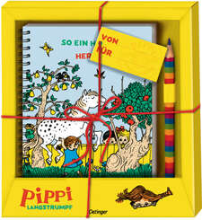 Pippi Langstrumpf - Geschenkset (Ringnotizbuch und Stift)
