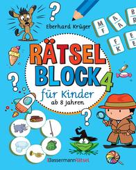 R&auml;tselblock 4 f&uuml;r Kinder ab 8 Jahren (5 Exemplare &agrave; 3,99)