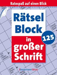 R&auml;tselblock in gro&szlig;er Schrift 125 (5 Exemplare &agrave; 2,99 EUR)
