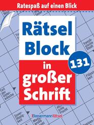 R&auml;tselblock in gro&szlig;er Schrift 131 (5 Exemplare &agrave; 2,99 EUR)