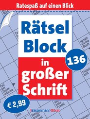 R&auml;tselblock in gro&szlig;er Schrift 136 (5 Exemplare &agrave; 2,99 EUR)