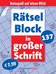 R&auml;tselblock in gro&szlig;er Schrift 137 (5 Exemplare &agrave; 2,99 EUR)