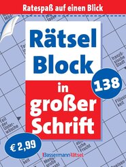 R&auml;tselblock in gro&szlig;er Schrift 138 (5 Exemplare &agrave; 2,99 EUR)