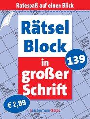 R&auml;tselblock in gro&szlig;er Schrift 139 (5 Exemplare &agrave; 2,99 EUR)