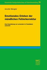 Emotionales Erleben der m&uuml;ndlichen Fehlerkorrektur