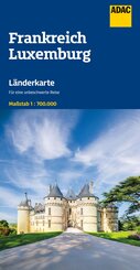 ADAC L&auml;nderkarte Frankreich, Luxemburg 1:700.000