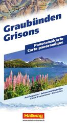 Hallwag Panoramakarte Graub&uuml;nden