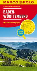 MARCO POLO Regionalkarte Deutschland 11 Baden-W&uuml;rttemberg 1:200.000. Bade-Wurtemberg