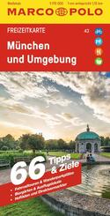 MARCO POLO Freizeitkarte 43 M&uuml;nchen und Umgebung 1:110.000
