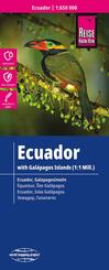 Reise Know-How Landkarte Ecuador, Galápagos (1:650.000 / 1.000.000). Ecuador, Galapagos-Islands /  Equateur, Iles Galapa -
