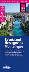 Reise Know-How Landkarte Bosnien-Herzegowina, Montenegro / Bosnia and Herzegovina, Montenegro (1:350.000)