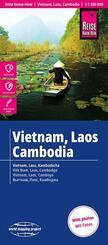 Reise Know-How Landkarte Vietnam, Laos, Kambodscha | Vietnam, Laos, Cambodia (1:1.200.000)