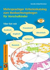 Mehrsprachiger Kriterienkatalog zum Beobachtungsbogen f&uuml;r Vorschulkinder
