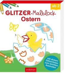 Glitzer-Malblock Ostern