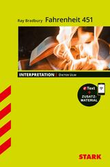 STARK Ray Bradbury: Fahrenheit 451 - Englisch - Interpretationen, m. 1 Buch, m. 1 Beilage