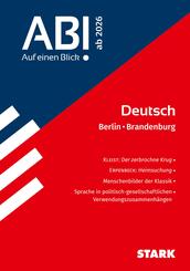 STARK Deutsch - Abi - Auf einen Blick! 2026 Berlin/Brandenburg
