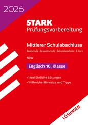 STARK L&ouml;sungen zu Englisch E-Kurs - Mittlerer Schulabschluss (MSA) 2026 NRW - Pr&uuml;fungsvorbereitung