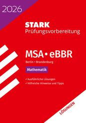 STARK L&ouml;sungen zu Mathematik - MSA/eBBR 2026 Berlin/Brandenburg - Pr&uuml;fungsvorbereitung