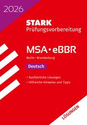 STARK L&ouml;sungen zu Deutsch - MSA/eBBR 2026 Berlin/Brandenburg - Pr&uuml;fungsvorbereitung