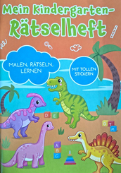 Lernheft DIN A5 mit Stickern - Mein Kindergarten-R&auml;tselheft