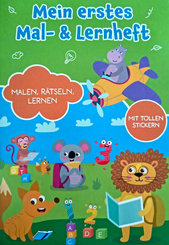Lernheft DIN A5 mit Stickern - Mein erstes Mal- & Lernheft