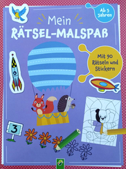 Mein R&auml;tsel-Malspa&szlig; ab 5 Jahren - Mit 90 R&auml;tseln und Stickern