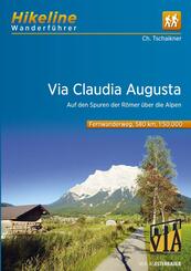 Hikeline Wanderf&uuml;hrer Fernwanderweg Via Claudia Augusta