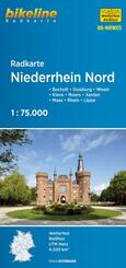 Bikeline Radkarte Niederrhein Nord