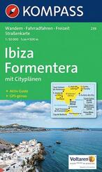 KOMPASS Wanderkarte 239 Ibiza, Formentera 1:50.000