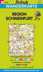 Fritsch Karte - Region Schweinfurt, Wanderkarte