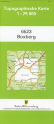 Topographische Karte Baden-W&uuml;rttemberg Boxberg