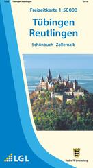 Topographische Freizeitkarte Baden-W&uuml;rttemberg T&uuml;bingen, Reutlingen