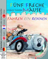 F&uuml;nf freche M&auml;use fahren ein Rennen (Buch mit DVD)