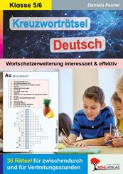 Kreuzwortr&auml;tsel Deutsch, 5.-6. Schuljahr