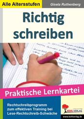 Richtig schreiben - Praktische Lernkartei