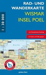 Rad- und Wanderkarte Wismar, Insel Poel