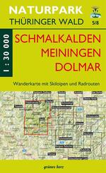 Wanderkarte Schmalkalden, Meinigen, Dolmar